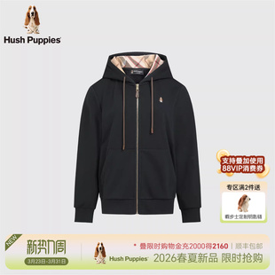 复合空气层 加绒连帽时尚 暇步士女装 新款 休闲卫衣外套 2026春季