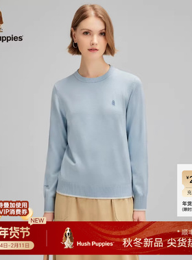 【丝光包芯纱】暇步士女装保暖套头线衣秋季打底休闲圆领针织衫女