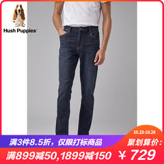 Hush Puppies暇步士男装2019新秋冬男士直筒宽松牛仔裤|PQ-29551D
