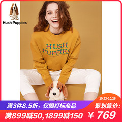 Hush Puppies暇步士女装2019新款秋季休闲女士印花卫衣|HC-19506D