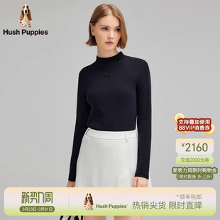 气质上衣百搭基础款 春季 暇步士女装 半高领打底衫 弹力亲肤细腻