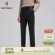 春内里加绒蓄热保暖通勤休闲长裤 暇步士男装 双层复合面料