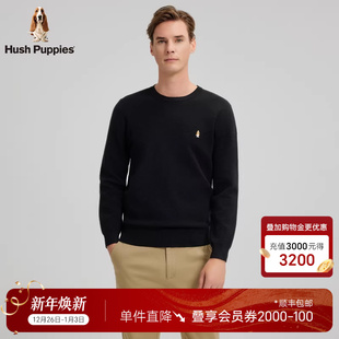 保暖细腻羊毛 针织衫 暇步士男款 休闲套头长袖 圆领线衣 秋冬季