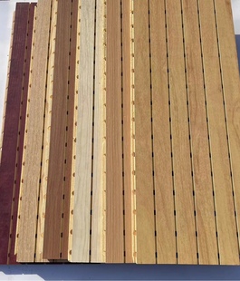 木质吸音板琴房实木穿孔陶铝ktv影院墙面装饰竹木纤维槽木隔音板