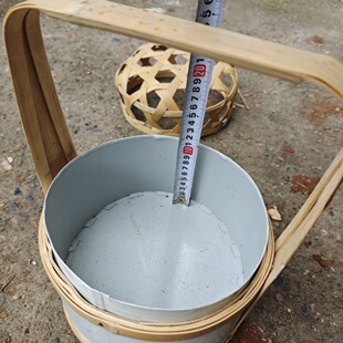 手工竹编暖手宝物火笼手工竹编取暖传统烤火炉家用烘烤炉子竹编