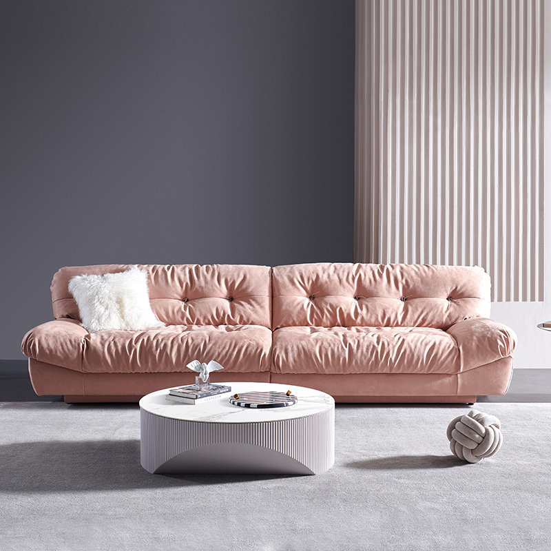 【商场同款】aris爱依瑞斯意式简约慵懒双人位羽绒布艺沙发 云朵