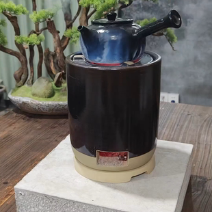 问鼎炉与富强炉区别陶土烧烤炭炉家用围炉烤茶老式炭火泥炉户外商