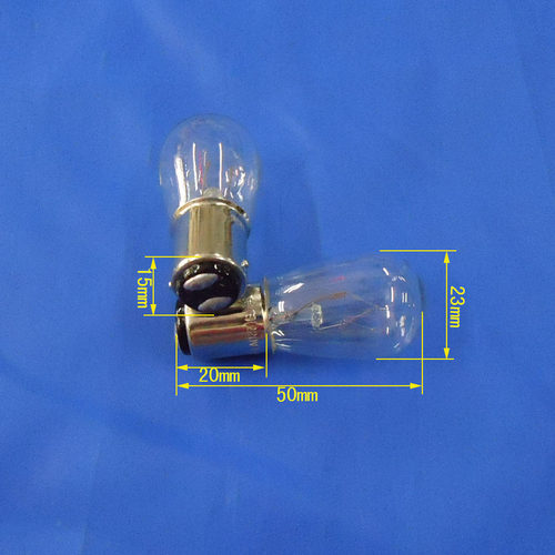 卡口灯泡B15D 24V 110V 220V 5W10W 15W25W船用别棍 双尾触点平角