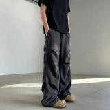 美式高街痞帅水洗褶皱运动休闲裤男女宽松直筒休闲长裤G5812-P68，男装休闲裤，星座814-1（原电商B253-1）