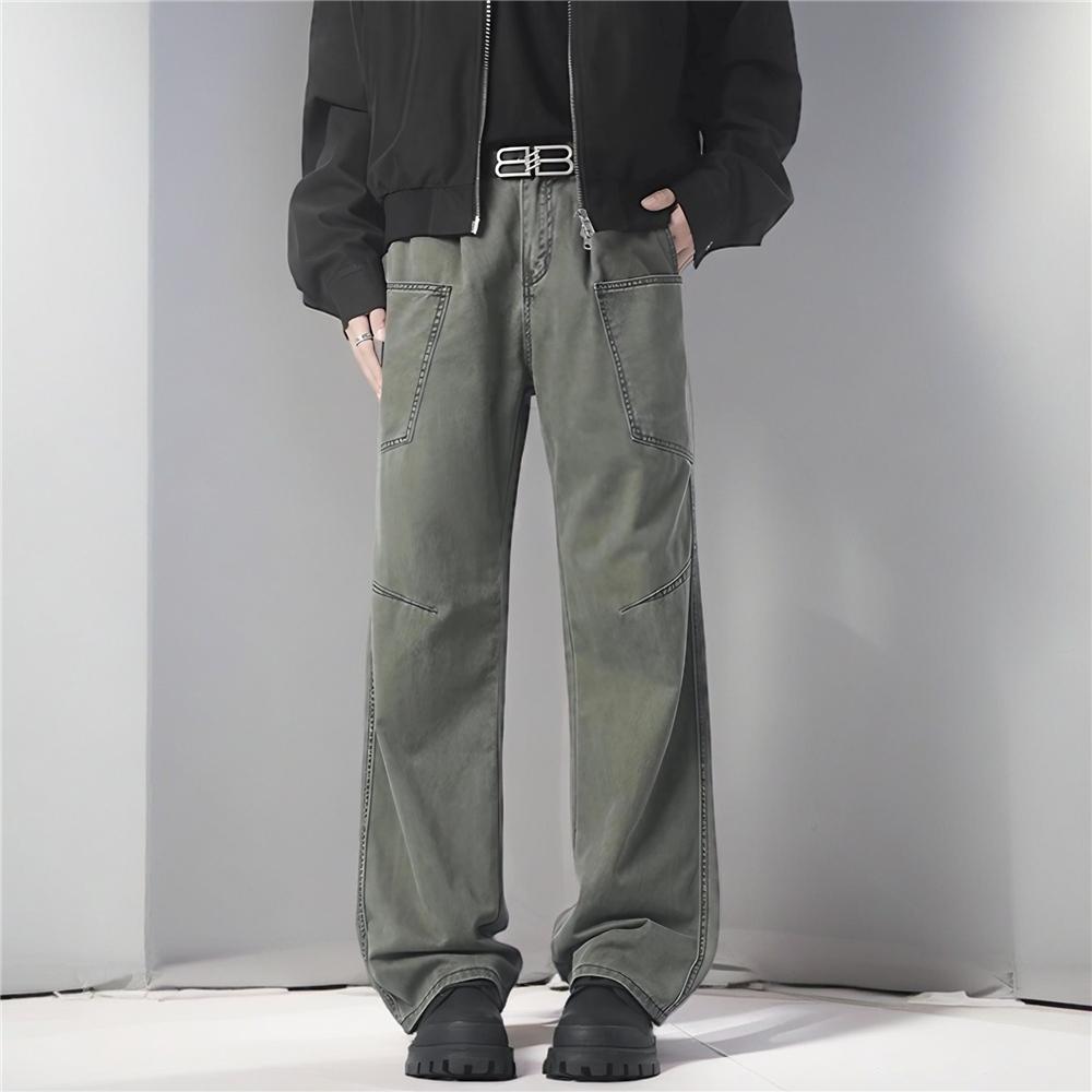 美式cleanfit弯刀工装裤男高街多口袋阔腿长裤G3237-P65图片