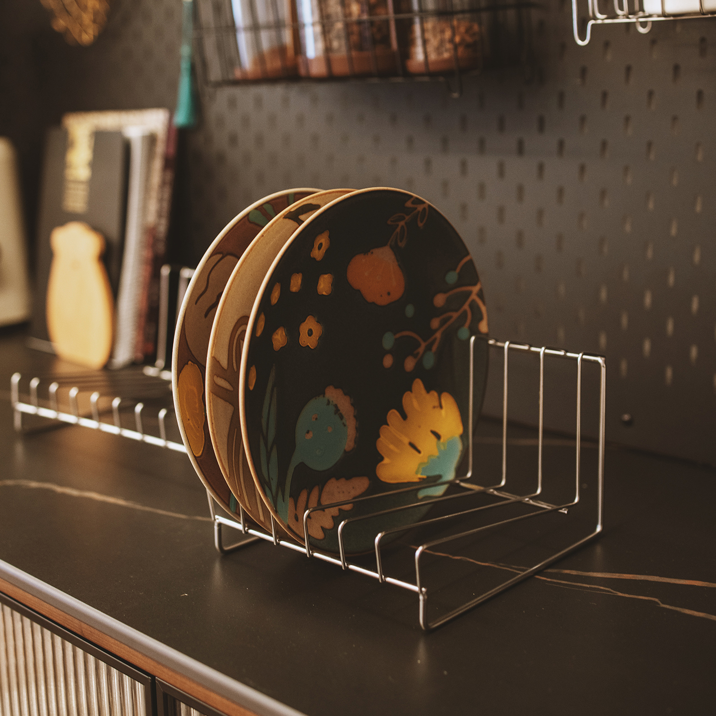 半宅不锈钢餐盘沥水架抽屉分隔架