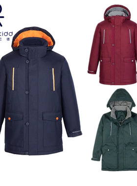 伊顿纪德冬季校服3M牛津纺保暖棉服中长款17F013/014/015/019款