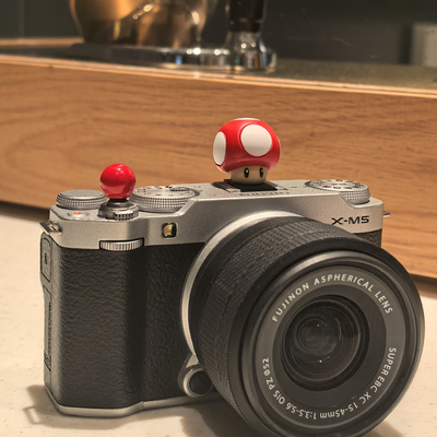 相机热靴盖适用于尼康富士佳能xt50卡通索尼马里奥蘑菇头小红球