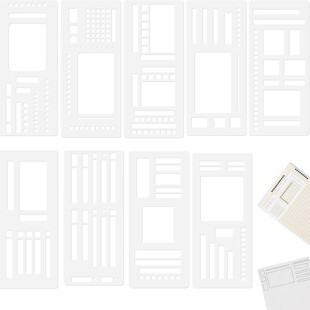 跨境新品创意便携式Flexible Record Template灵活记录模板尺子