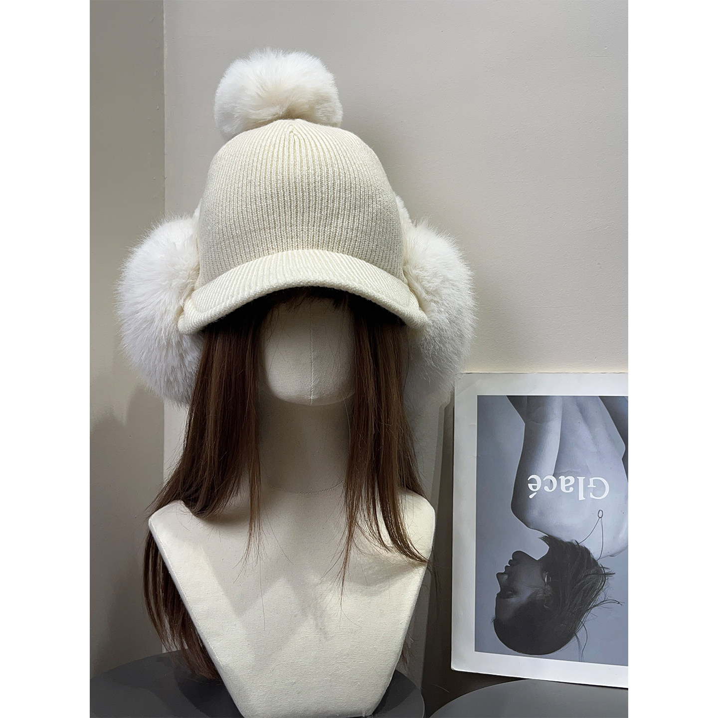 复古新疆雪山毛绒耳包鸭舌护耳帽女秋冬保暖百搭防风针织毛球帽子,服饰配件/皮带/帽子/围巾,帽子,淘宝优惠券,粉丝福利购,淘宝优惠卷