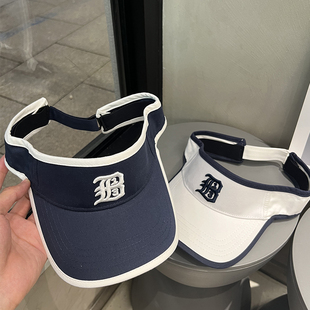 户外跑步空顶防晒鸭舌帽女韩版 刺绣休闲百搭遮阳棒球帽运动帽子男