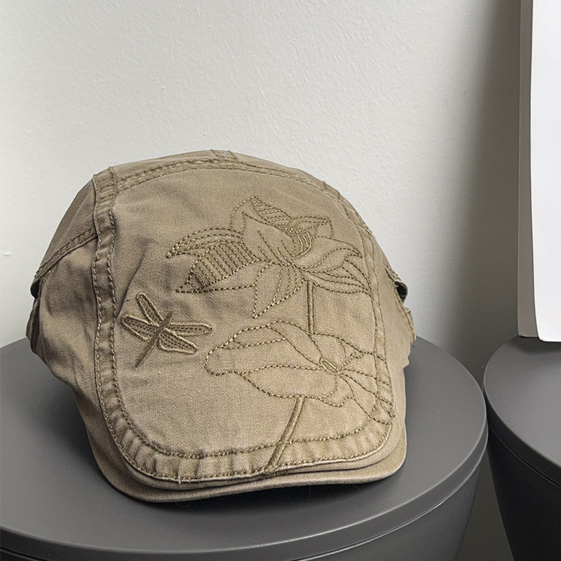 大头围日系复古刺绣鸭舌前进帽女y2k千禧辣妹百搭显脸小贝雷帽子,服饰配件/皮带/帽子/围巾,帽子,淘宝优惠券,粉丝福利购,淘宝优惠卷