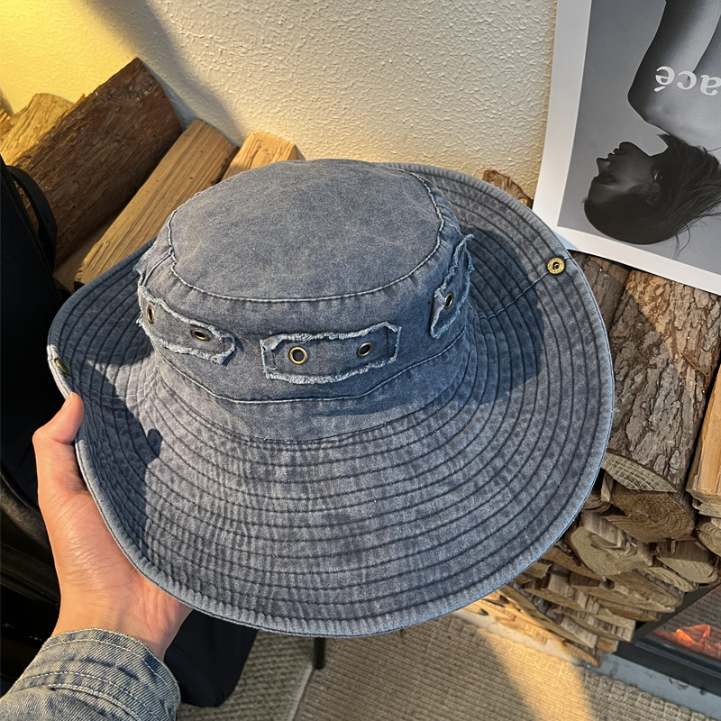 加大帽檐户外渔夫帽y2k辣妹帽子