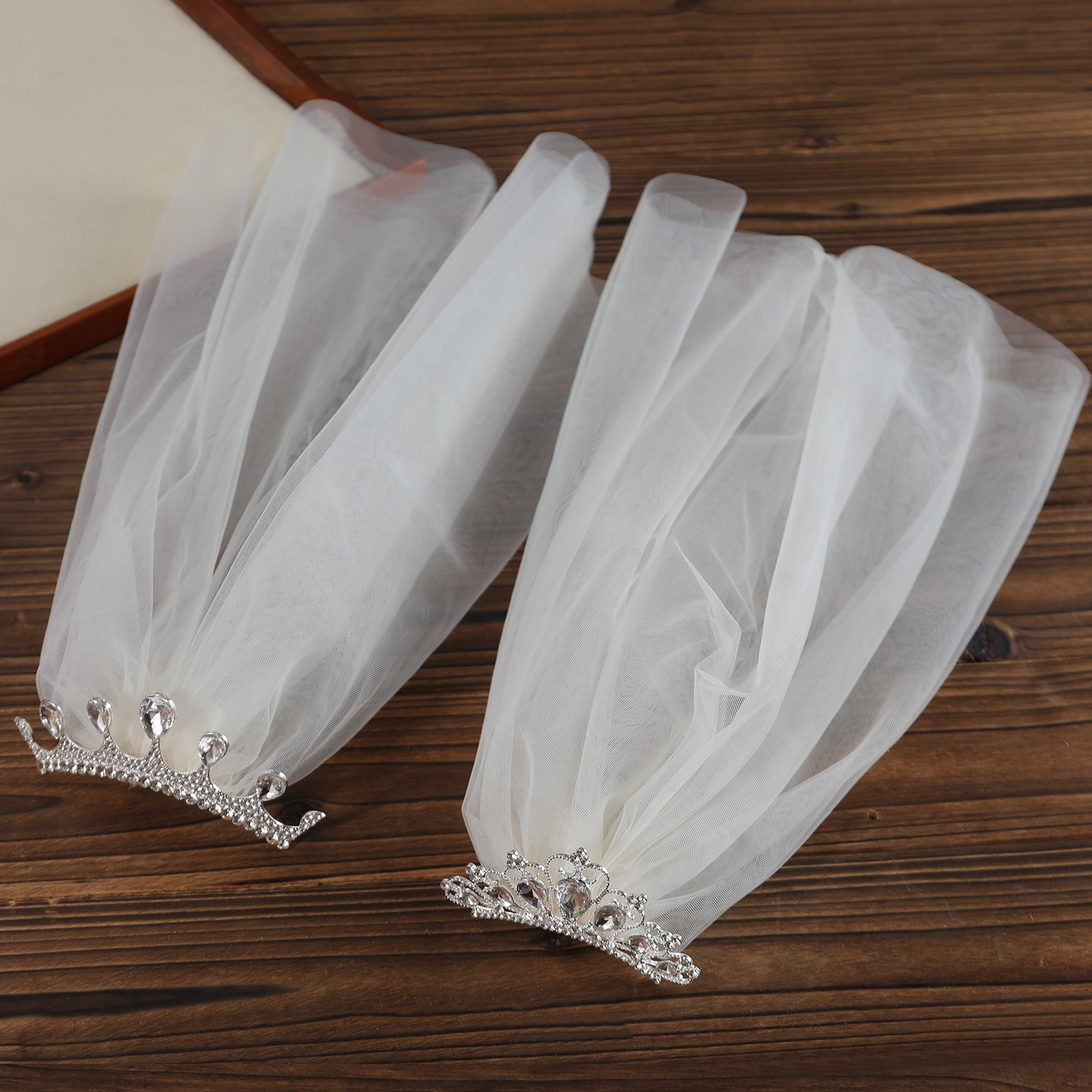 儿童发饰精致水钻皇冠插梳