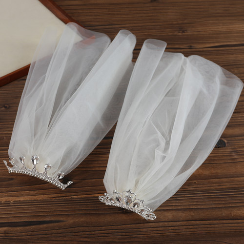 儿童发饰精致水钻皇冠插梳