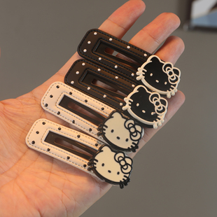 儿童卡通小猫蝴蝶结发夹女后脑勺碎发bb夹可爱发卡侧边刘海夹发饰