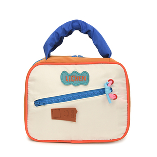 2025化妆包新款大容量便携式可分区撞色可爱洗漱百搭多功能旅行包