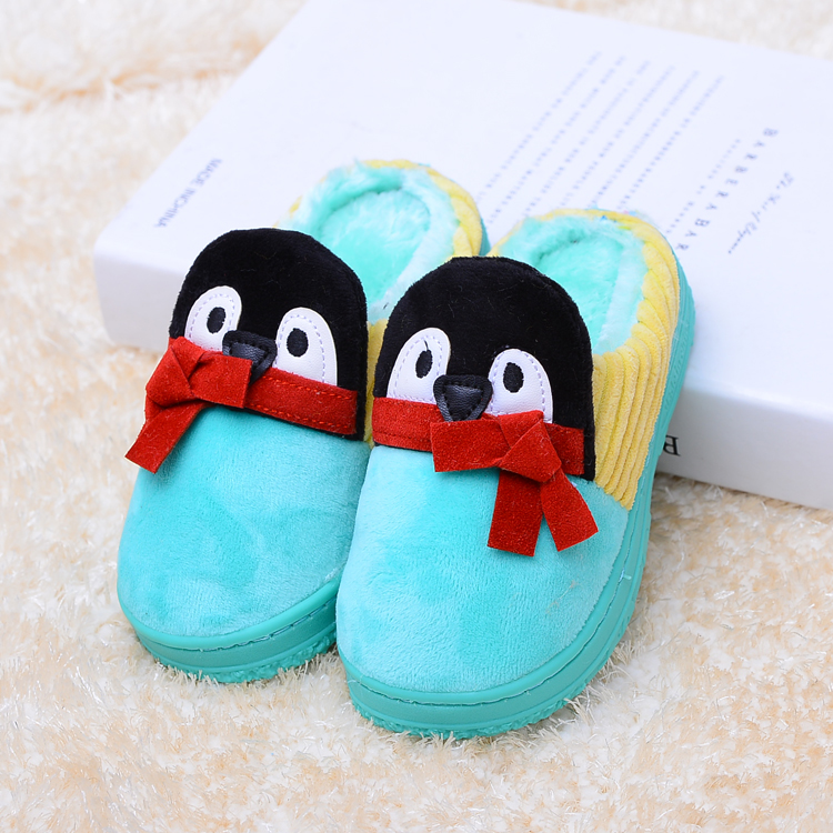 Chaussons enfants en suède pour hiver - semelle caoutchouc - Ref 1008368 Image 4