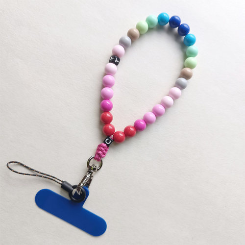 初遇绳艺手机链串珠手编