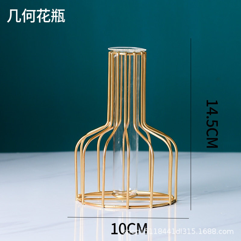 北欧铁艺金色水培玻璃花瓶摆件 客厅餐桌面装饰干花花插绿萝水培,金属材料及制品,其他金属制品,淘宝优惠券,粉丝福利购,淘宝优惠卷