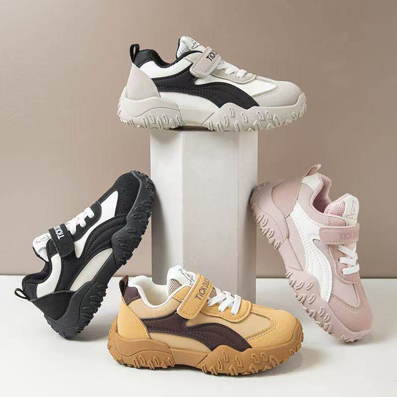 儿童运动鞋2025春秋新款女童跑步鞋时尚软底轻便防滑男童德训鞋潮