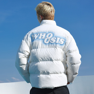 WHOOSIS 幻影乱针绣羽绒服厚外套90鸭绒保暖冬厚男女 不知其名