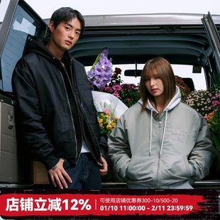 WHOOSIS（不知其名）立体刺绣夹棉MA1飞行员夹克外套男女美式男女