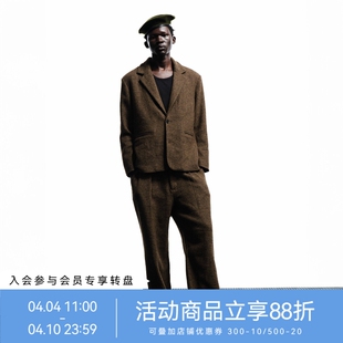 长裤 WHOOSIS 不知其名 永恒生命羊毛毛呢西裤 复古松弛感男 美式