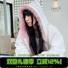 WHOOSIS（不知其名）座山雕刺绣拉链帽衫外套秋冬保暖休闲男女潮