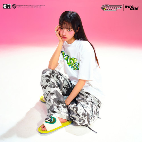 【飞天小女警联名】WHOOSIS 爱心logoT恤短袖夏卡通可爱男女校园