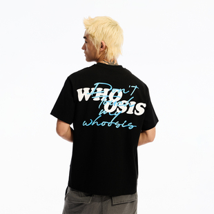 Don 不知其名 T恤 whoosis渐变发泡印花短袖 touch WHOOSIS