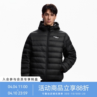 WHOOSIS 轻薄排骨连帽羽绒服90鸭绒保暖秋冬校园男女 不知其名