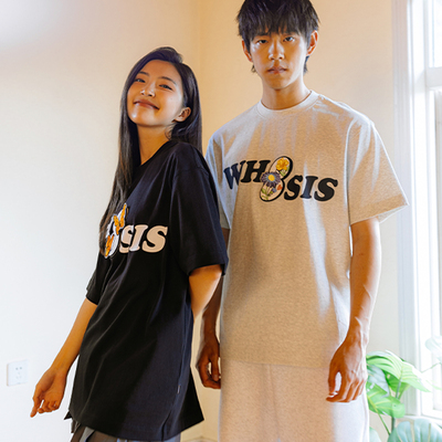 WHOOSIS（不知其名）魔术贴系列短袖t恤简约夏季男女赠4款魔术贴