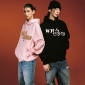 毛绒猫爪贴布帽衫 WHOOSIS 不知其名 连帽卫衣百搭可爱青春潮男