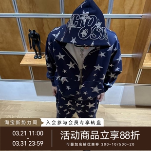 休闲长裤 logo刺绣星星满印卫裤 春秋男女情侣 不知其名 WHOOSIS