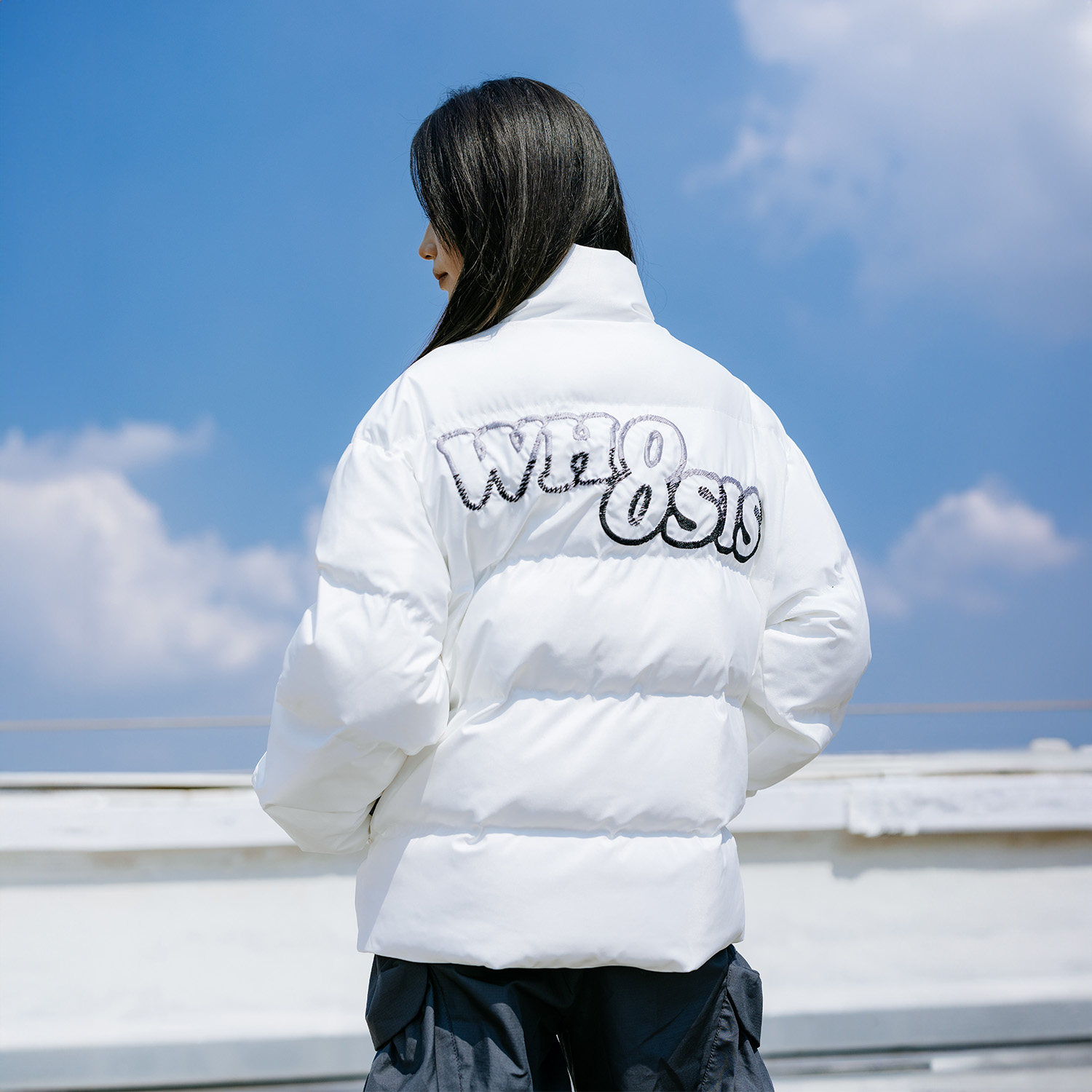 WHOOSIS（不知其名）撞色刺绣棉服外套棉衣冬季新品男女百搭休闲,男装,棉衣,淘宝优惠券,粉丝福利购,淘宝优惠卷