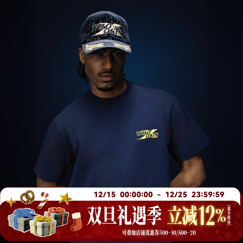 WHOOSIS（不知其名）十周年限定短袖休闲美式国潮男女百搭校园