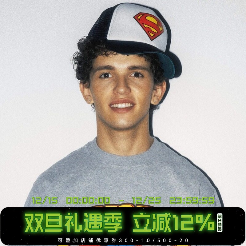 【超人SUPERMAN联名】WHOOSIS 超人logo发泡货车帽弯沿帽美式街头