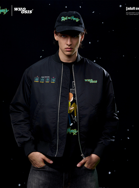 【Rick and Morty官方联名】WHOOSIS 棉服夹克外套秋冬卡通动漫男