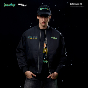WHOOSIS Morty官方联名 and 棉服夹克外套秋冬卡通动漫男 Rick