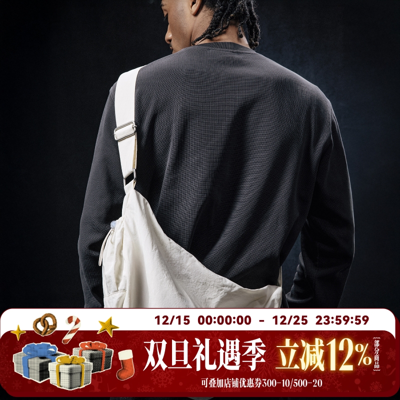 WHOOSIS（不知其名）尼龙斜挎单肩包通勤休闲日常校园软包运动潮