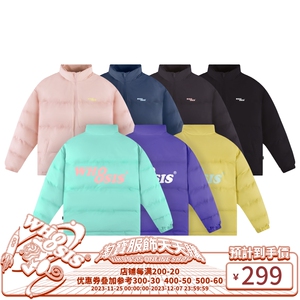 WHOOSIS （不知其名）印花logo棉服秋冬保暖外套男女情侣国潮