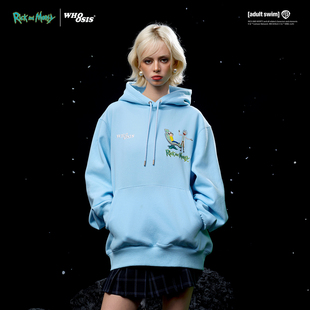 Rick 人物刺绣帽衫 and WHOOSIS 卫衣卡通校园男 Morty官方联名