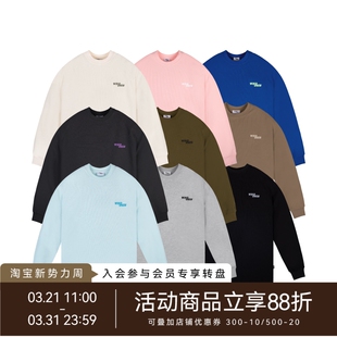 t恤秋冬打底衫 基础logo华夫格长袖 男百搭情侣 不知其名 WHOOSIS