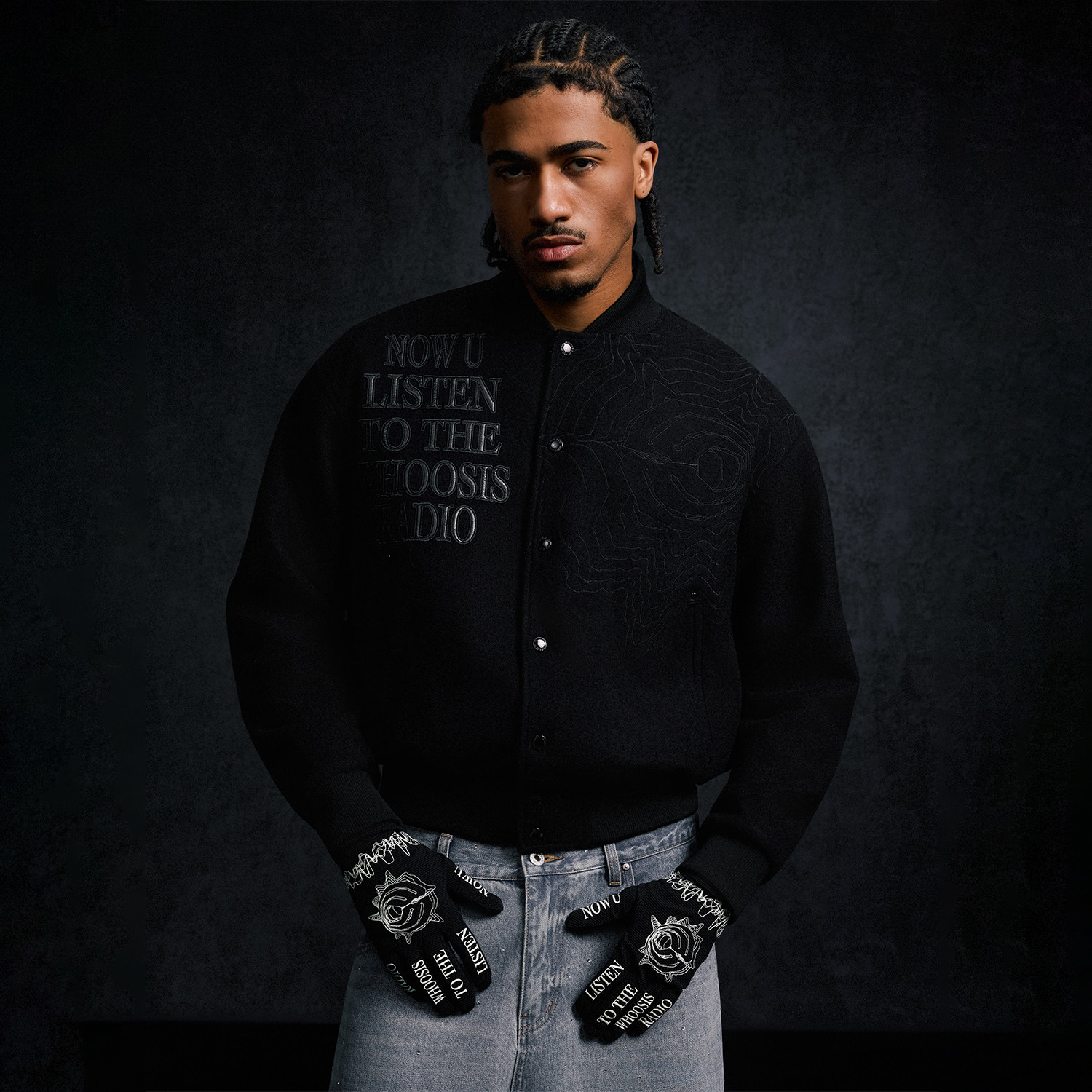 WHOOSIS RADIO 贴皮撞钉薄棉棒球夹克外套秋冬美式时尚百搭男女潮,男装,夹克,淘宝优惠券,粉丝福利购,淘宝优惠卷